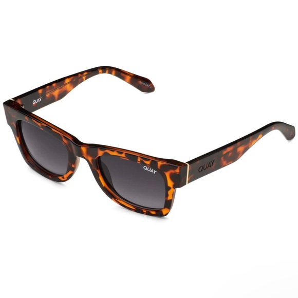 #104 QUAY Makin Moves Sunglasses Polarized Tortoise Frame Smoke Lenses Unisex - Picture 3 of 12